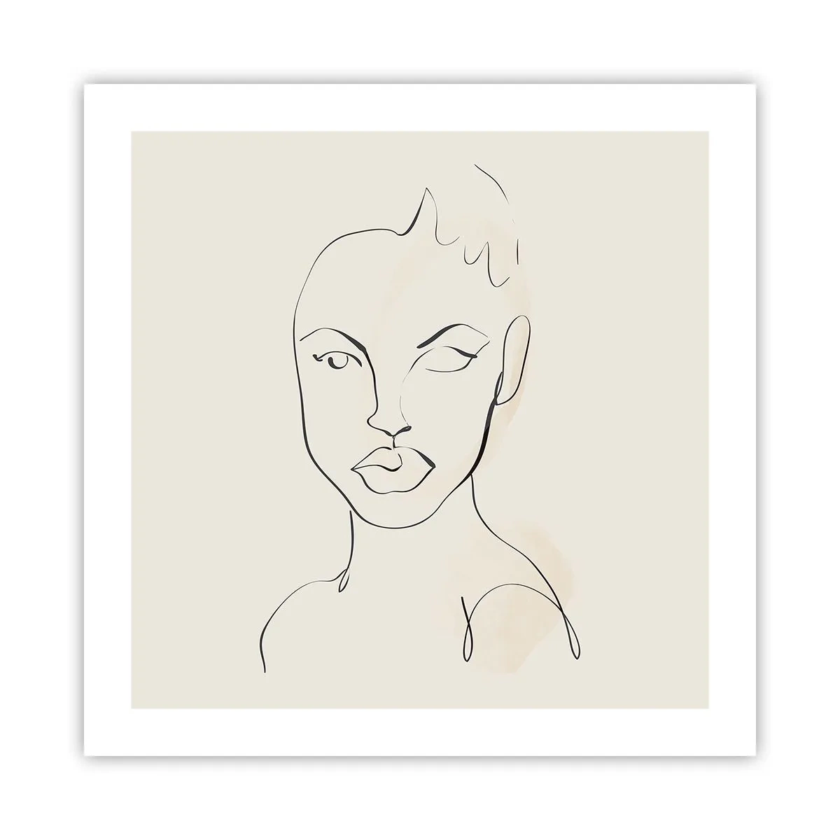 Poster - Profilo di sensualità - 50x50 cm