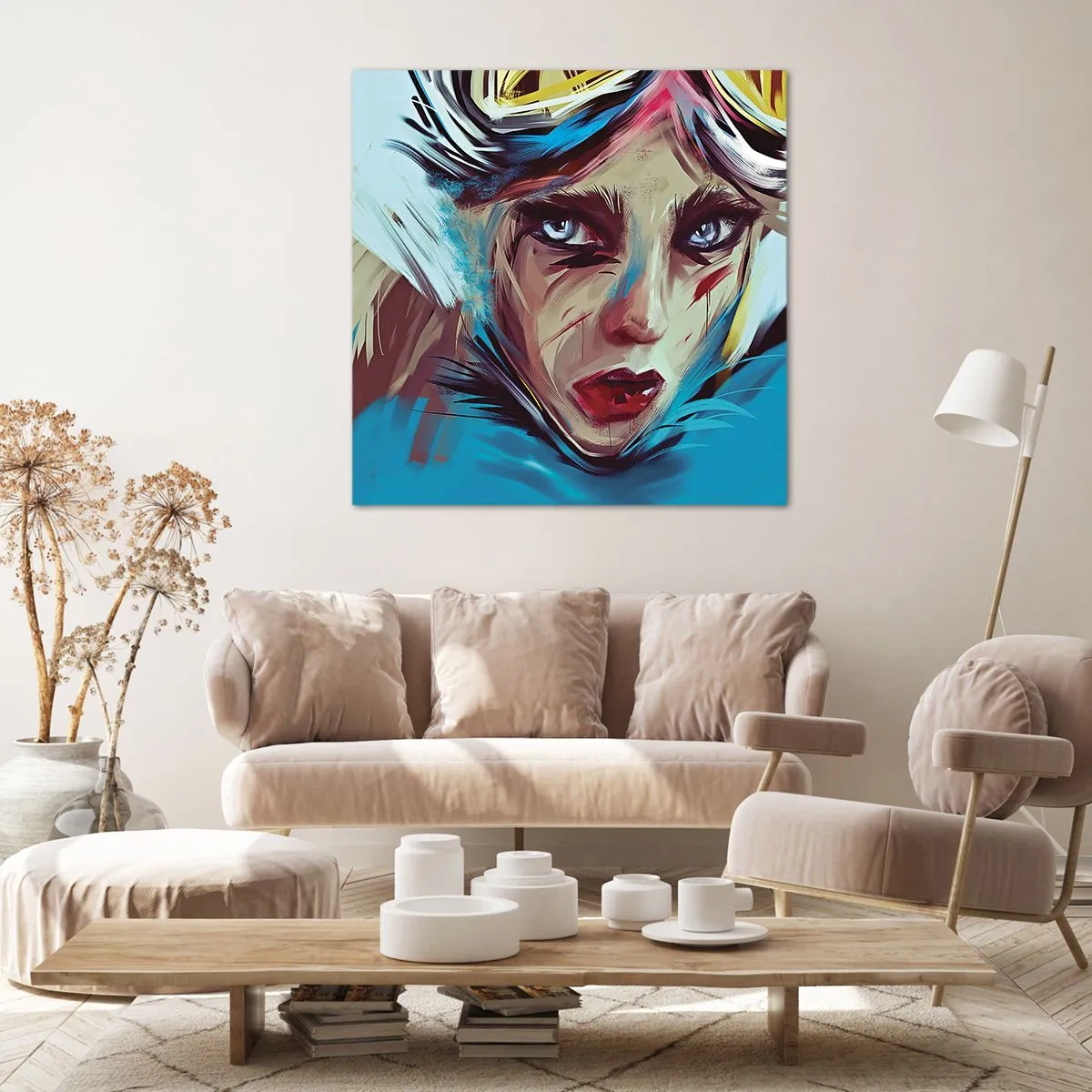 Quadro su tela - Stampe su Tela - La guerriera della strada - 50x50 cm