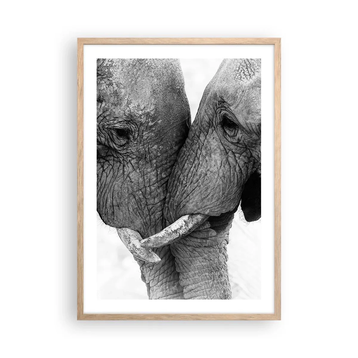 Poster in cornice rovere chiaro - Dichiarazione sincera - 50x70 cm