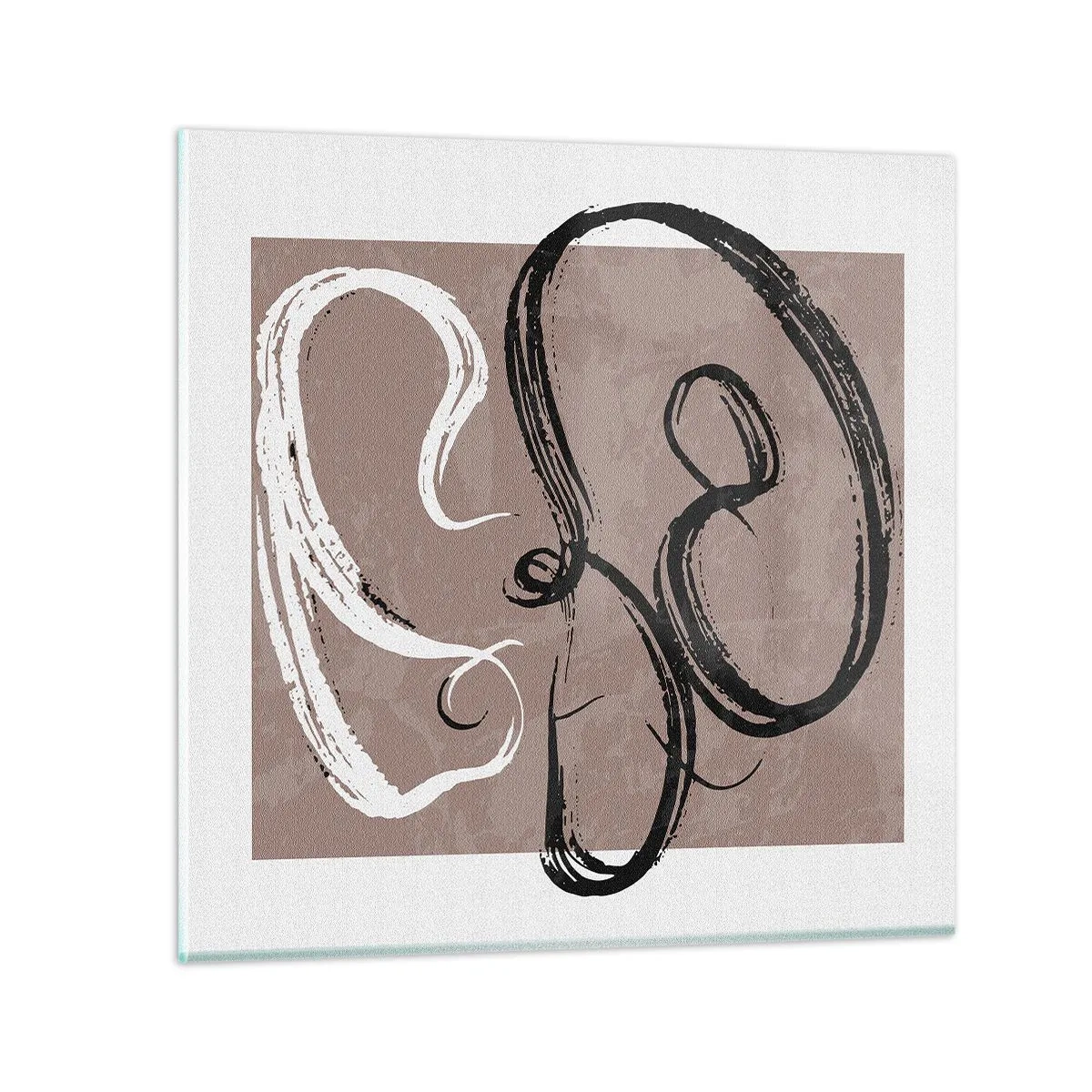 Quadro su vetro - Composizione: alla ricerca della pienezza - 40x40 cm