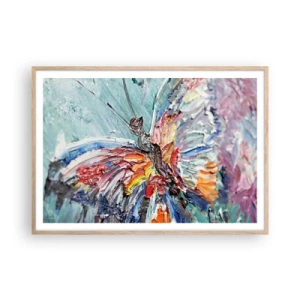 Poster in cornice rovere chiaro - Dipinto dalla natura - 100x70 cm