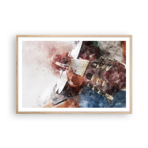 Poster in cornice rovere chiaro - E tu che ne pensi? - 91x61 cm