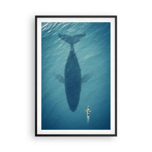 Poster in cornice nera - Incontro sull'oceano - 61x91 cm