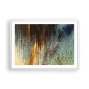 Poster in cornice bianca - Composizione cromatica non casuale - 70x50 cm