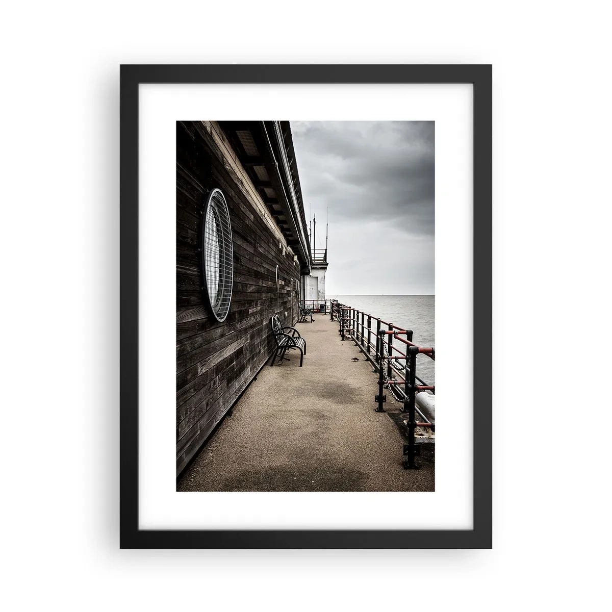 Poster in cornice nera - Il tempo si è fermato - 30x40 cm