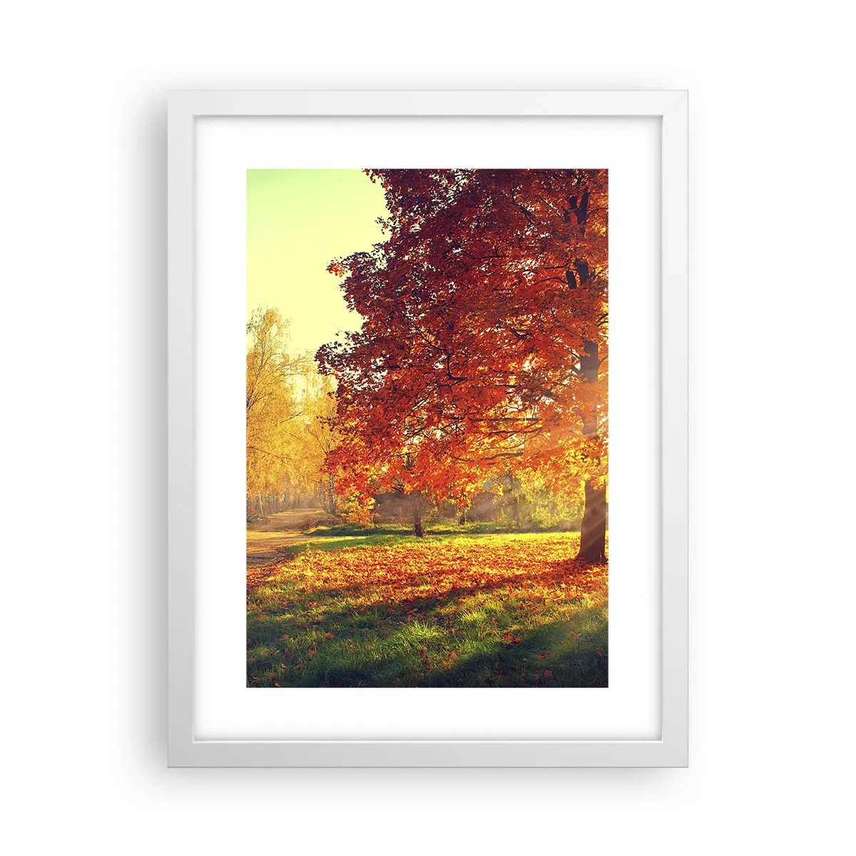 Poster in cornice bianca - Rosso è bello - 30x40 cm