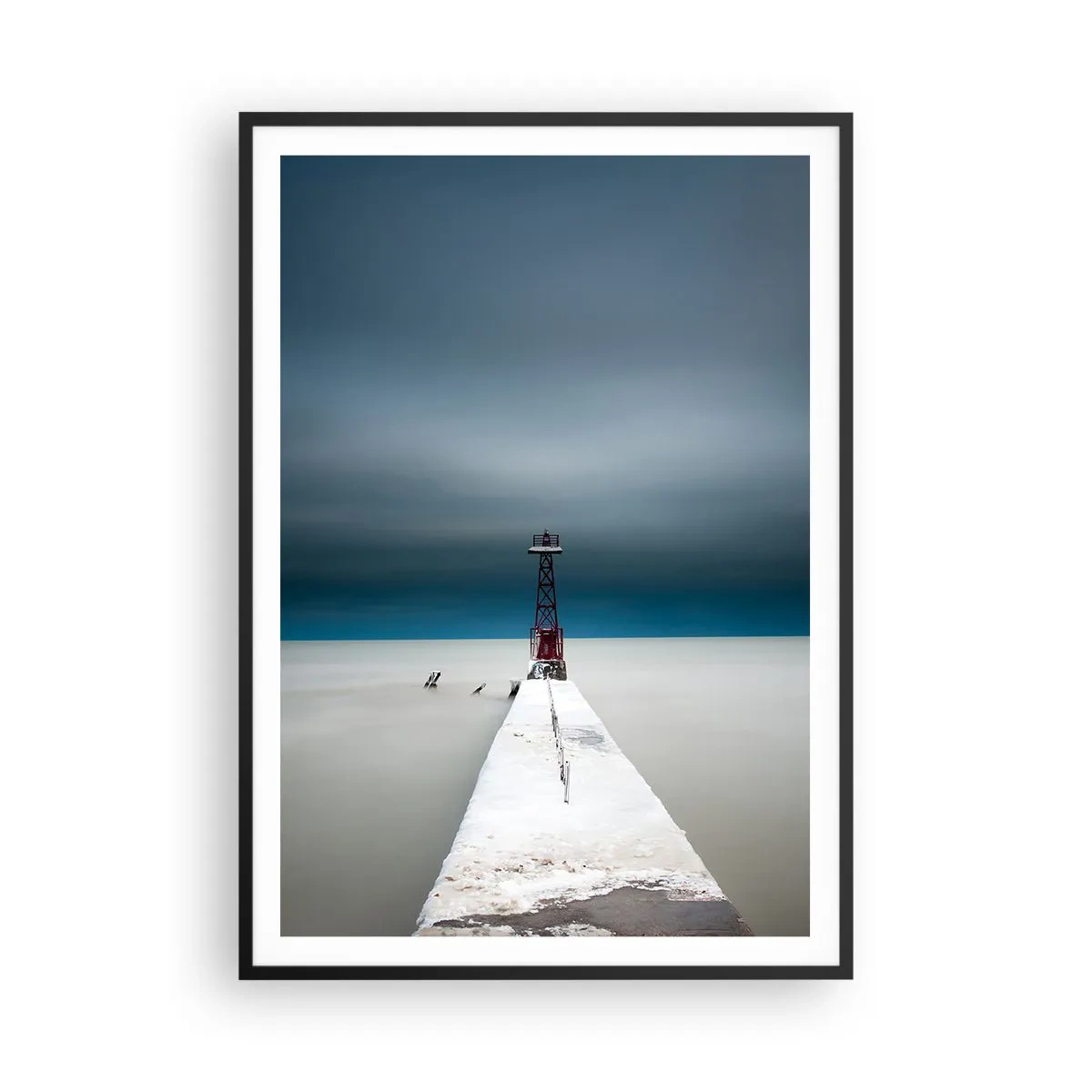 Poster in cornice nera - Incontrando l'infinito - 70x100 cm