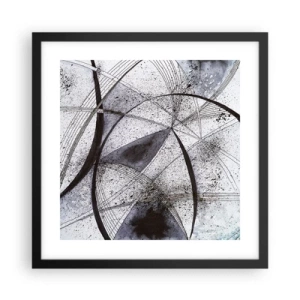 Poster in cornice nera - Fantasia futuristica - 40x40 cm