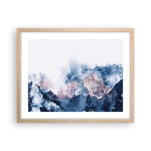 Poster in cornice rovere chiaro - Queste si che sono cime! - 50x40 cm