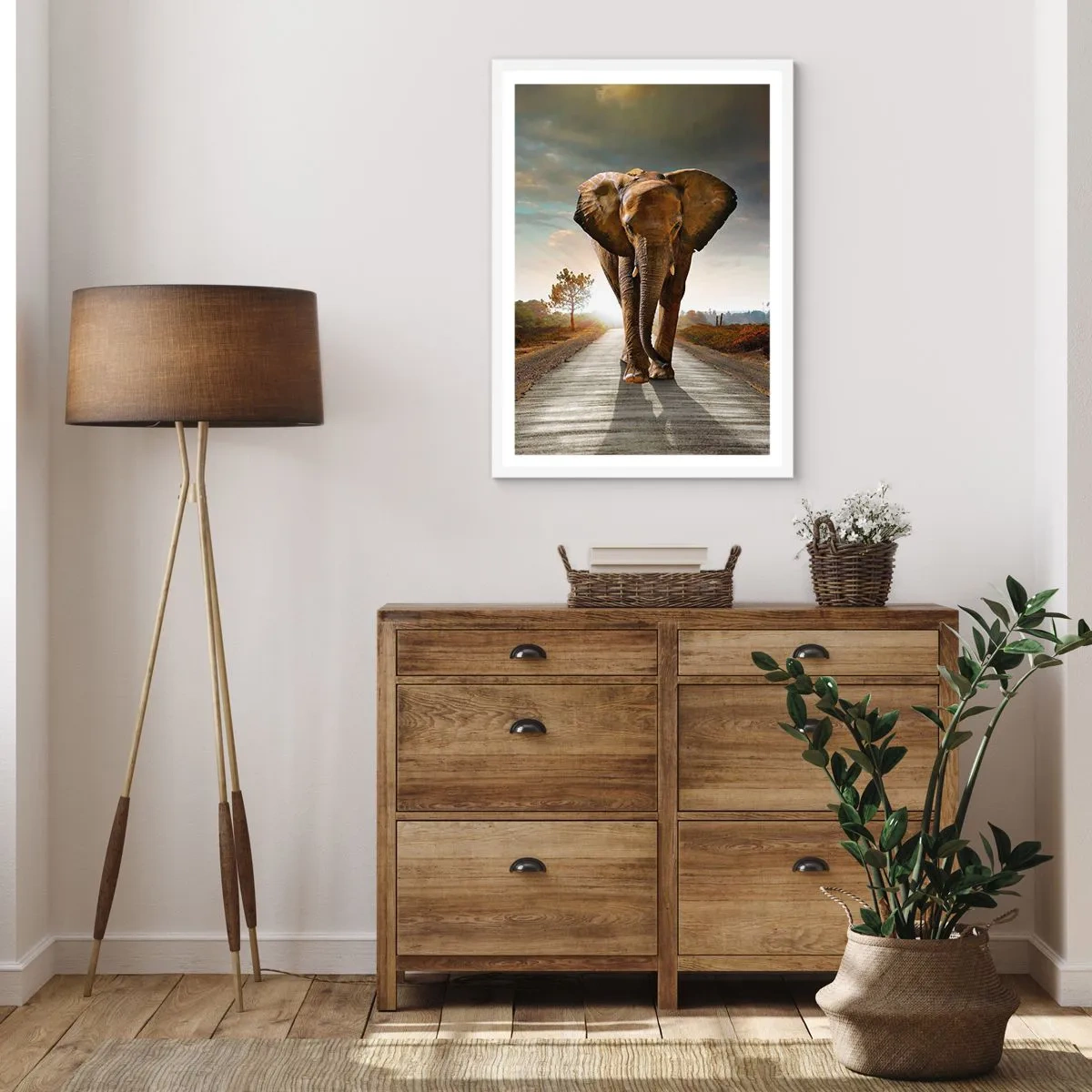 Poster in cornice bianca - E non nel negozio di cristalli - 50x70 cm