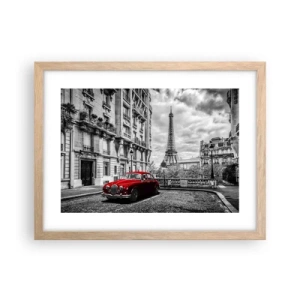 Poster in cornice rovere chiaro - Predatore in città - 40x30 cm