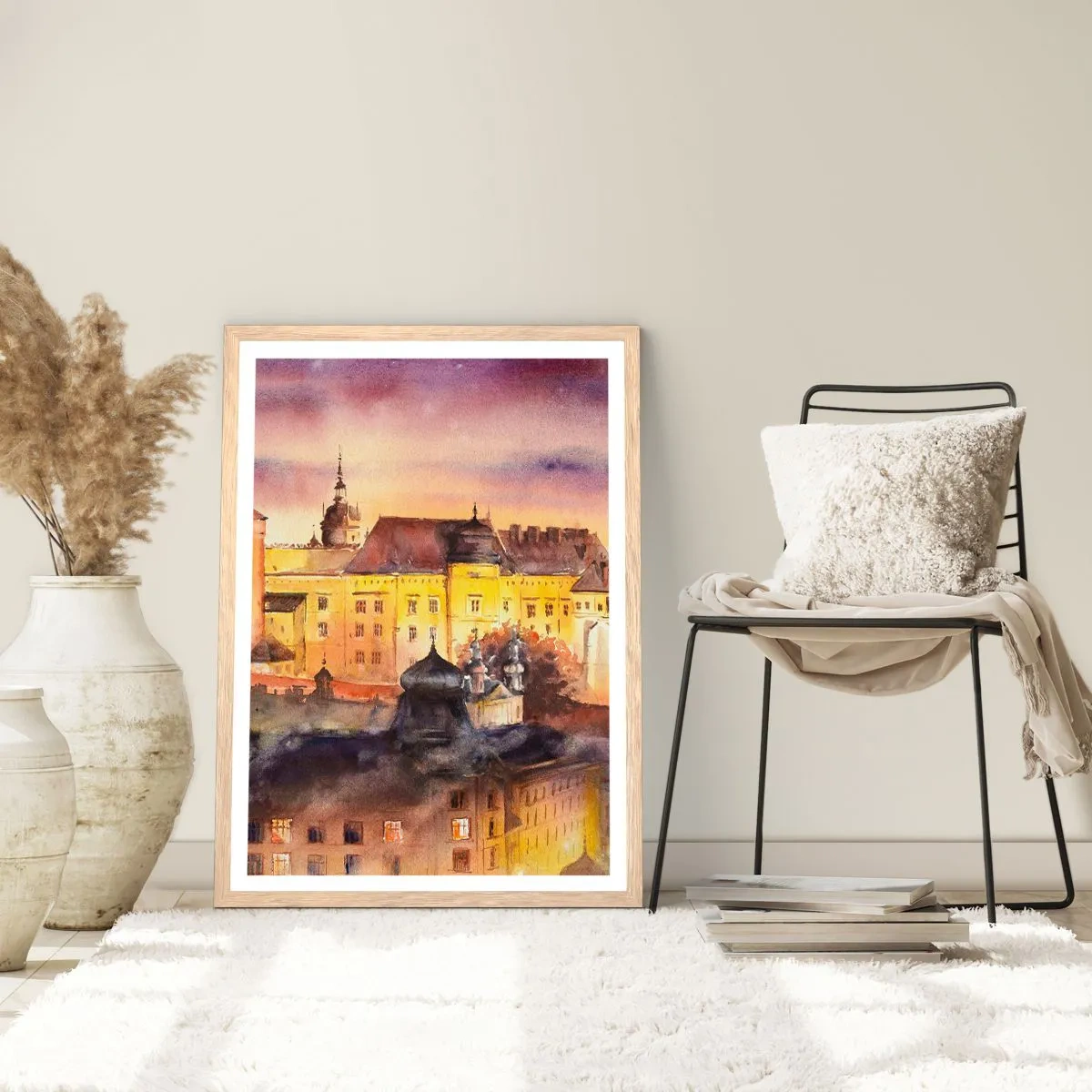 Poster in cornice rovere chiaro - Storia e fiaba - 70x100 cm