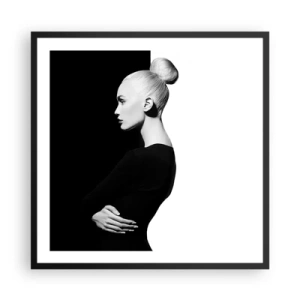 Poster in cornice nera - Semplicemente donna - 60x60 cm