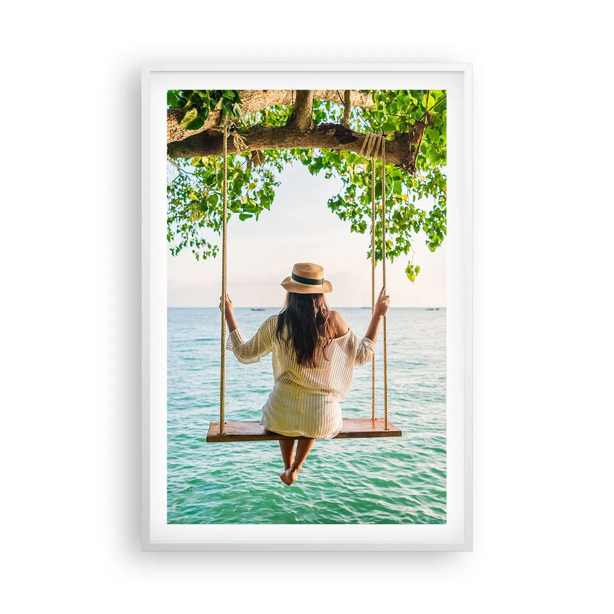 Poster in cornice bianca - La vita è bella - 61x91 cm