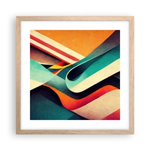 Poster in cornice rovere chiaro - Composizione intensa - 40x40 cm