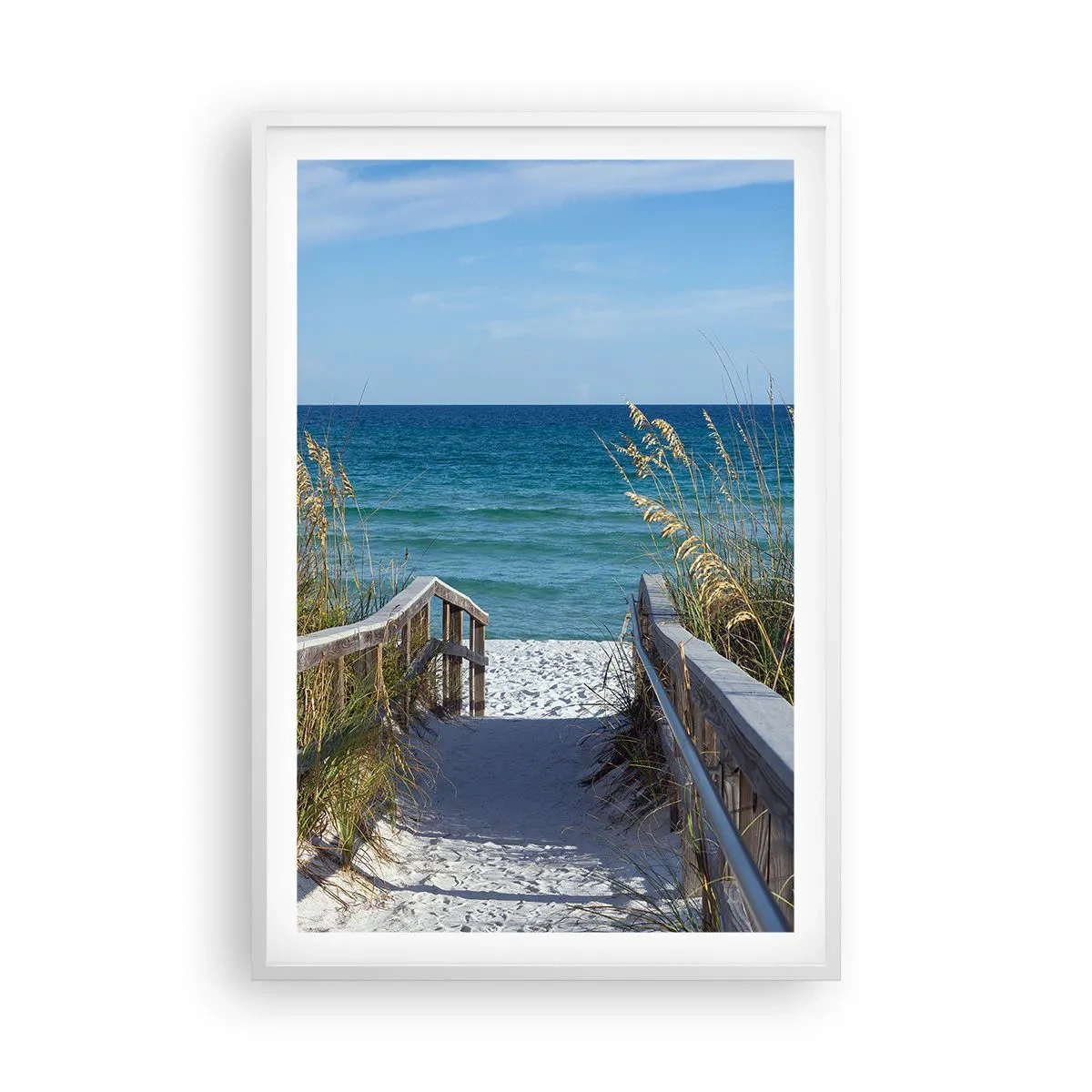 Poster in cornice bianca - Al sole, al vento - 61x91 cm