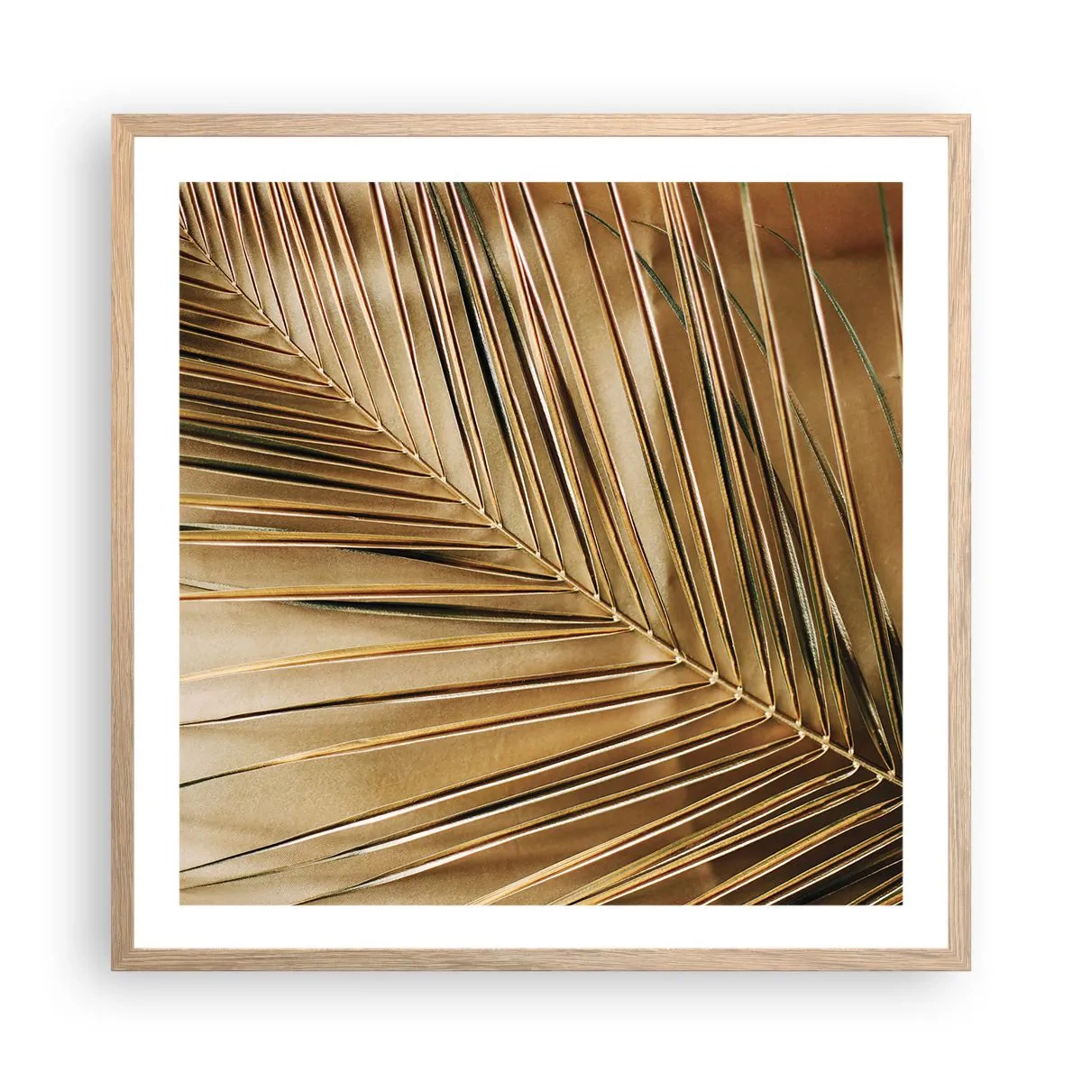 Poster in cornice rovere chiaro - Colonnato naturale - 60x60 cm