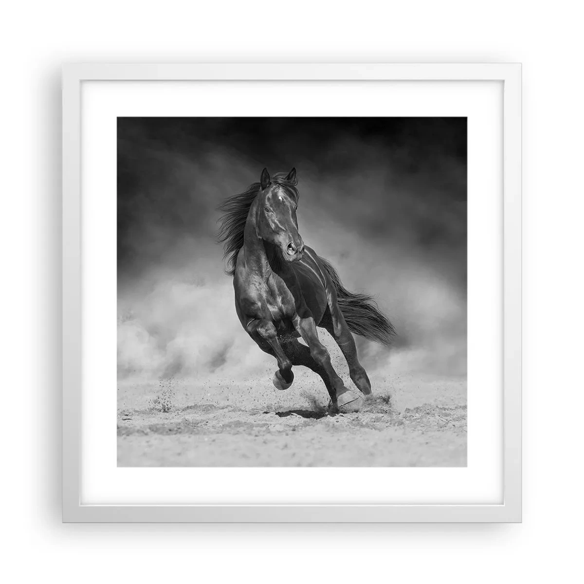 Poster in cornice bianca - Degno dell'emiro - 40x40 cm