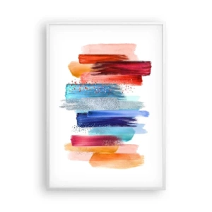 Poster in cornice bianca - In alto e in basso - 70x100 cm