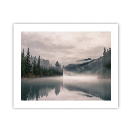 Poster - Riflettendo nella nebbia - 50x40 cm