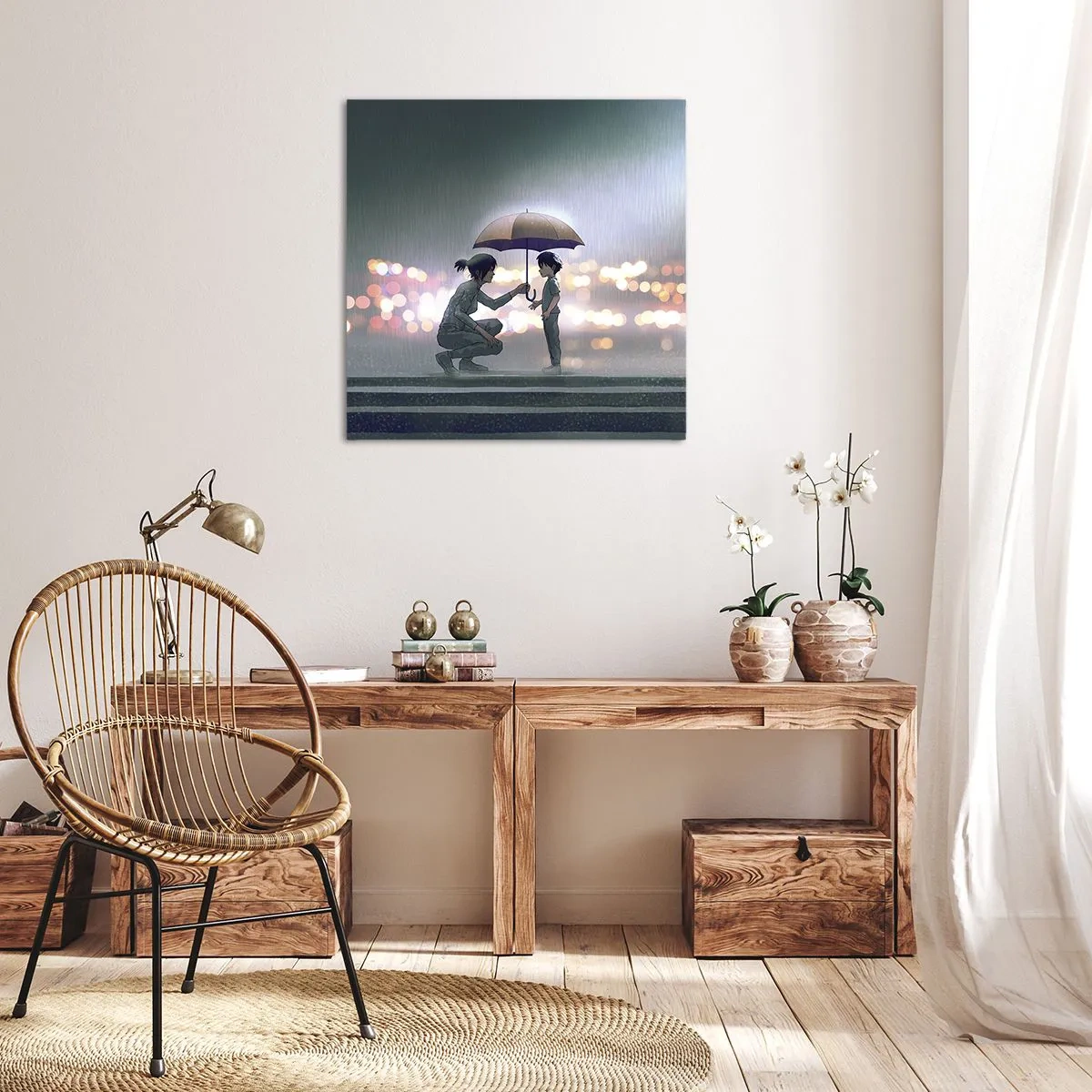 Quadro su tela - Stampe su Tela - E già tutto va bene - 40x40 cm