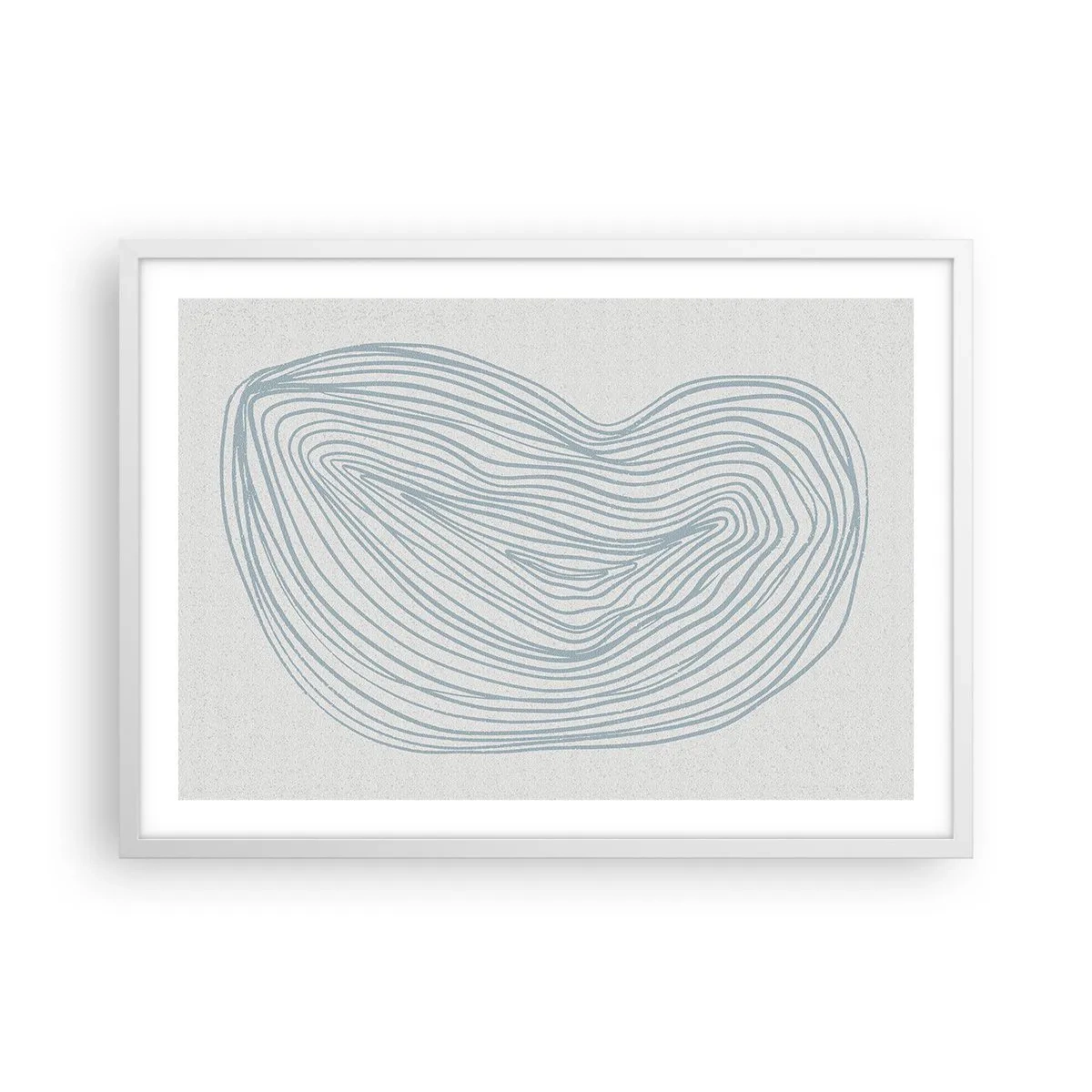 Poster in cornice bianca - Il sorriso di una goccia - 70x50 cm