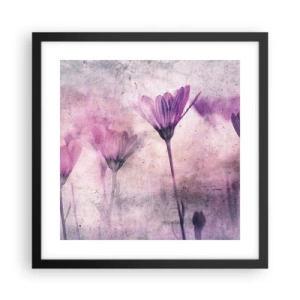 Poster in cornice nera - Il sogno dei fiori - 40x40 cm