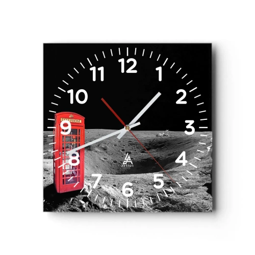 Orologio da parete - Orologio in Vetro - Scherzo cosmico - 40x40 cm