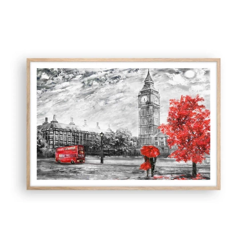 Poster in cornice rovere chiaro - Un giorno eccitante - 91x61 cm