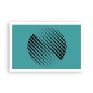 Poster - Cerchio: variazione geometrica - 91x61 cm