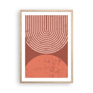 Poster in cornice rovere chiaro - Rapporti stretti - 50x70 cm