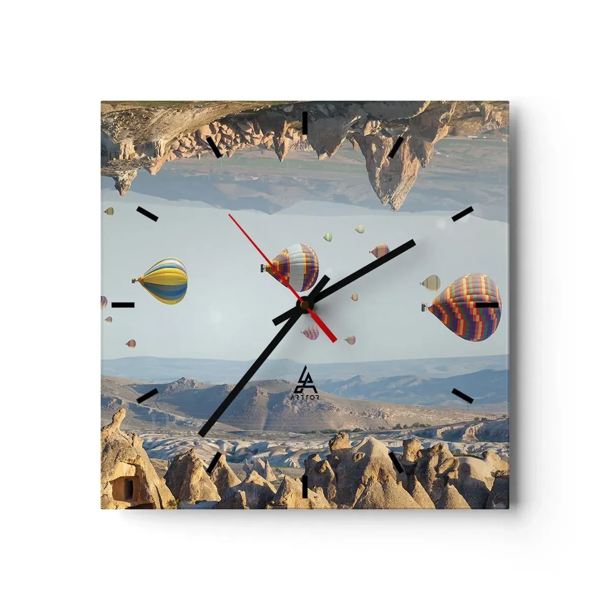 Orologio da parete - Orologio in Vetro - Qui tutto è possibile - 40x40 cm