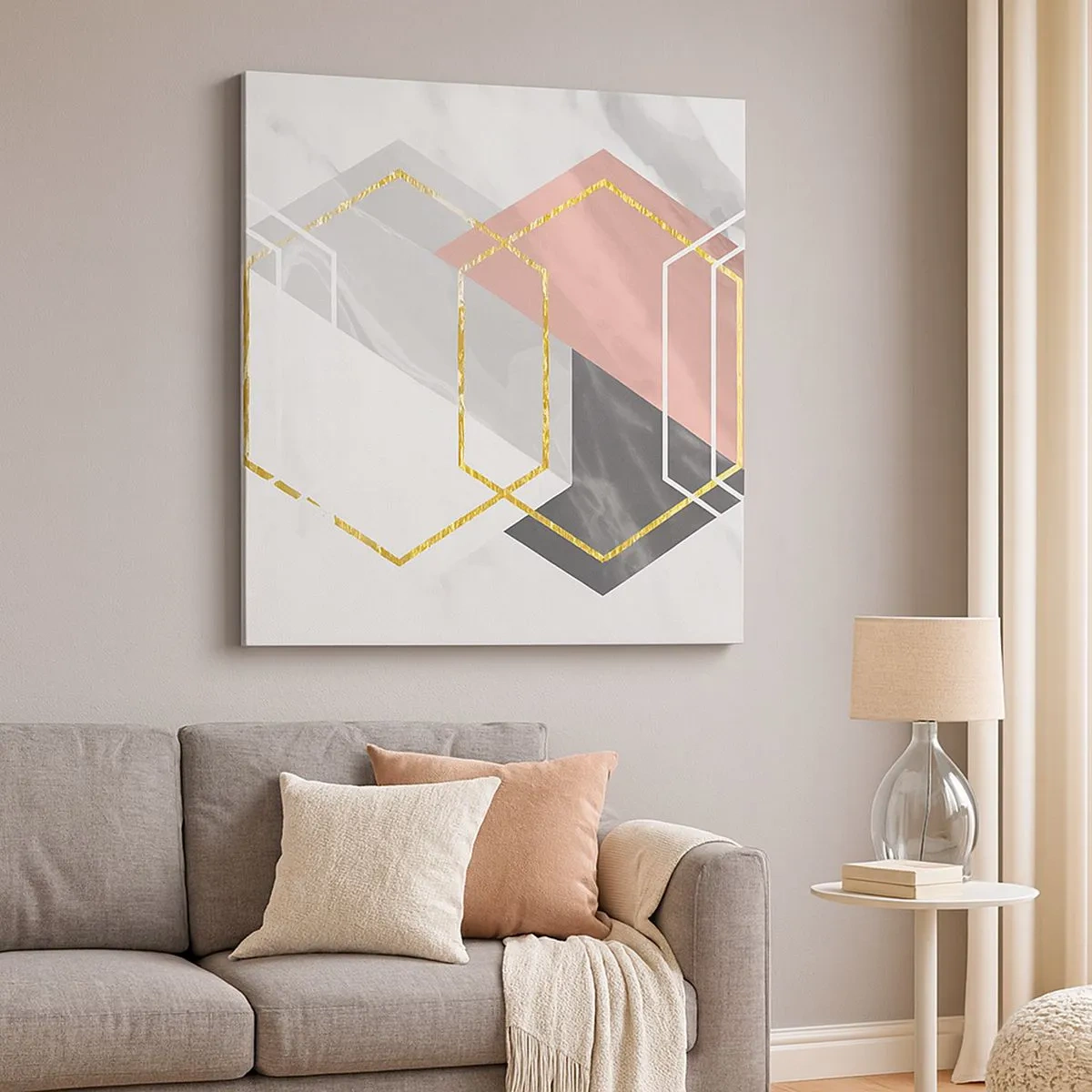 Quadro su tela - Stampe su Tela - Composizione a catena - 30x30 cm