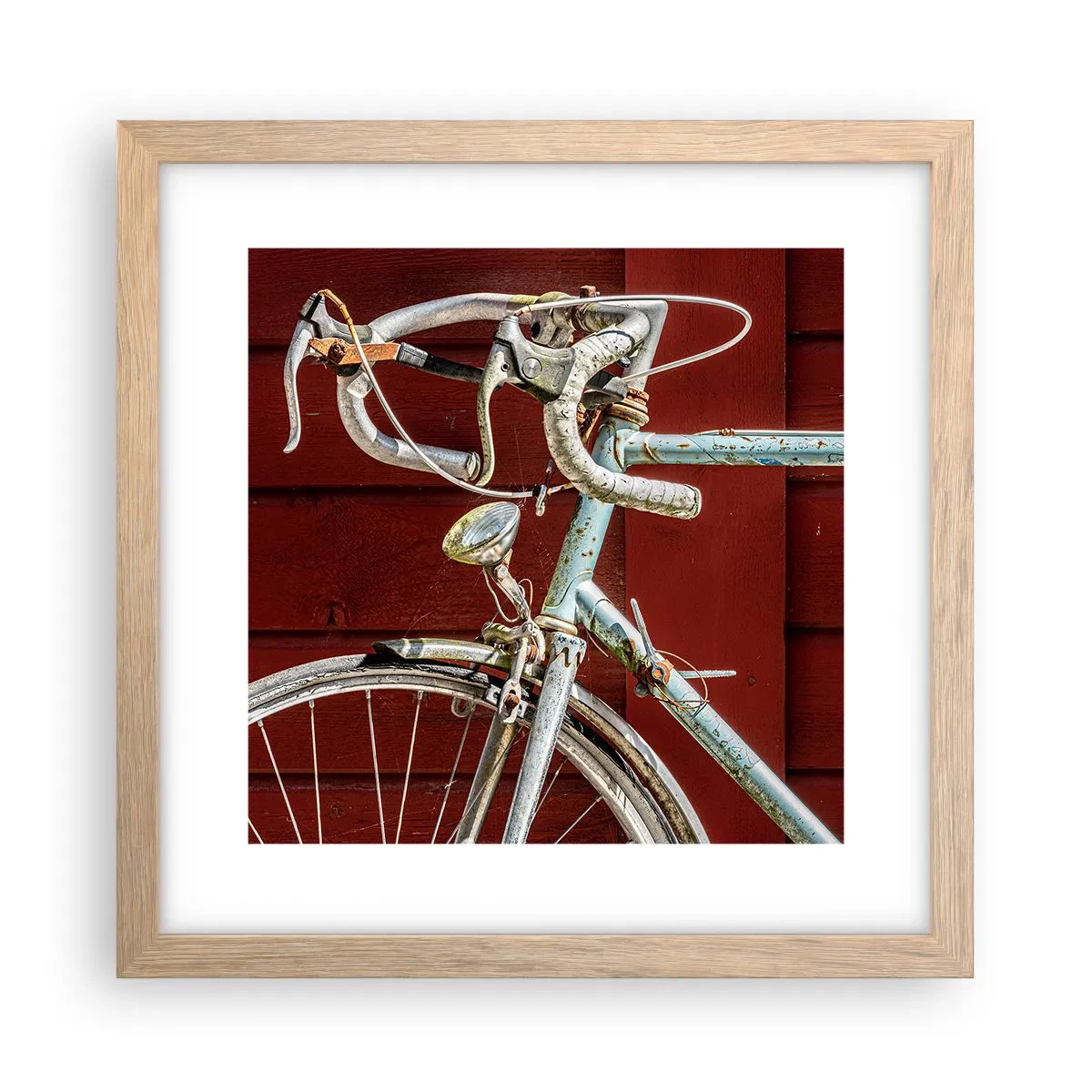 Poster in cornice rovere chiaro - Creata per la vittoria - 30x30 cm