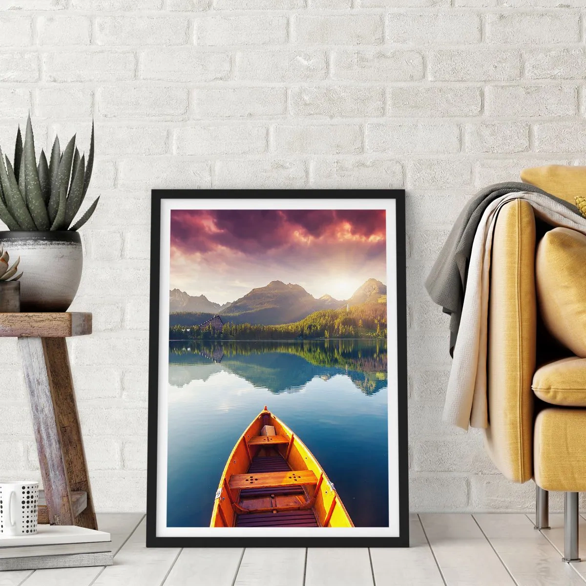 Poster in cornice nera - Niente contro natura - 30x40 cm