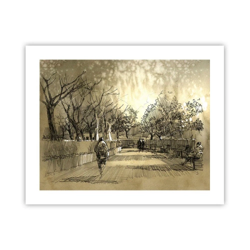 Poster - Attimo fermato con la penna - 50x40 cm