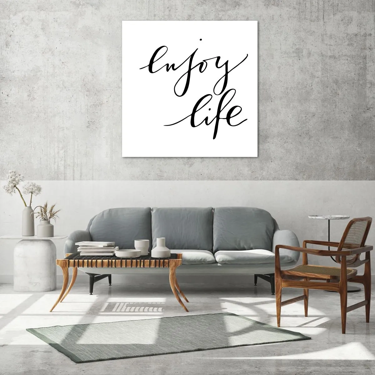 Quadro su vetro - Niente da aggiungere... - 60x60 cm