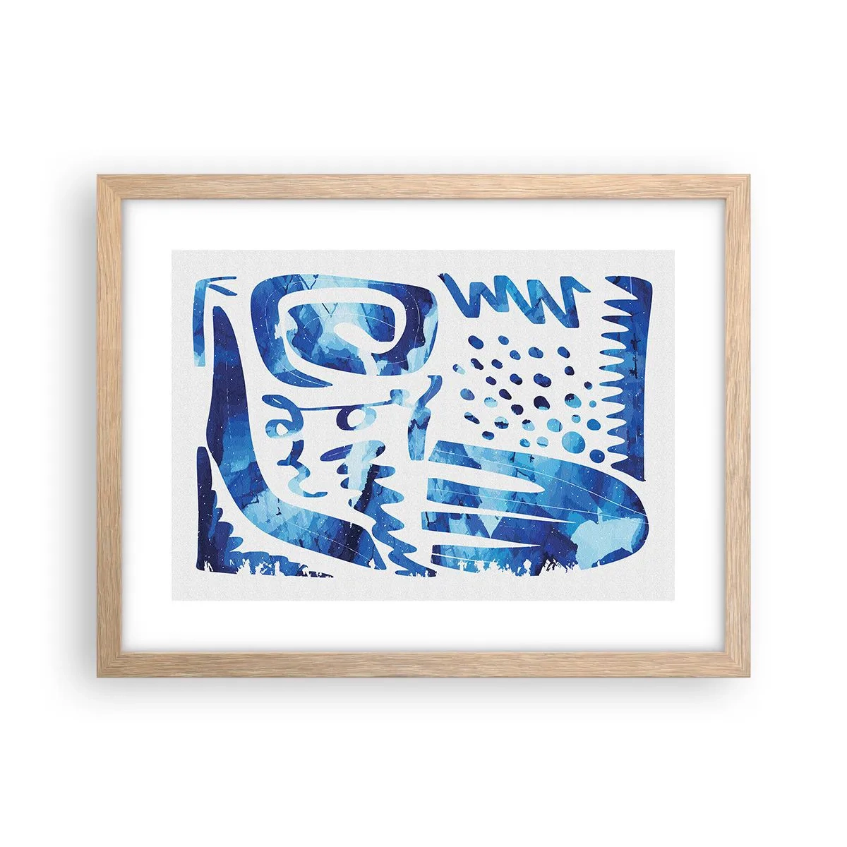 Poster in cornice rovere chiaro - Ritorno alle radici - 40x30 cm