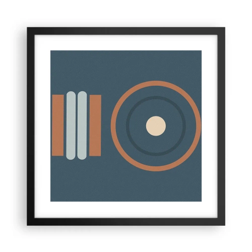 Poster in cornice nera - L'essenza delle cose - 40x40 cm