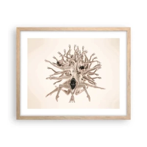 Poster in cornice rovere chiaro - Fiorendo nella danza - 50x40 cm