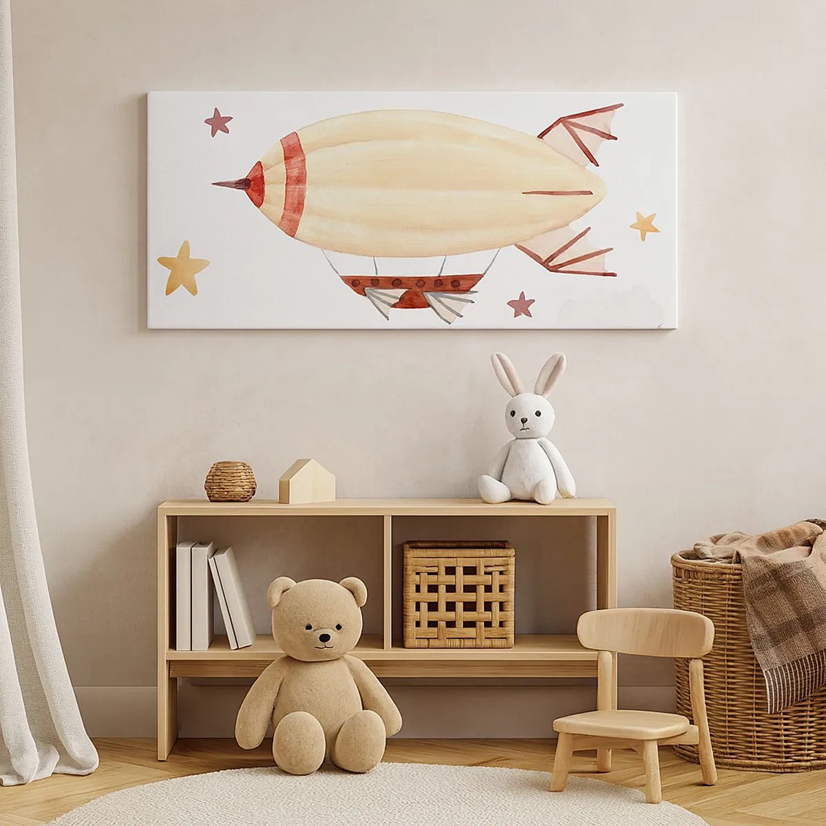 Quadro su tela - Stampe su Tela - Nave volante - 100x40 cm