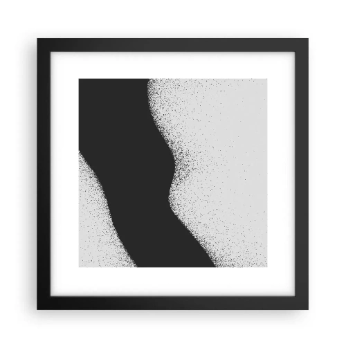 Poster in cornice nera - Equilibrio fluido - 30x30 cm