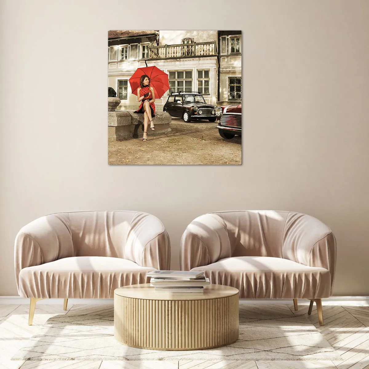 Quadro su vetro - Piccolo viaggio sentimentale - 70x70 cm