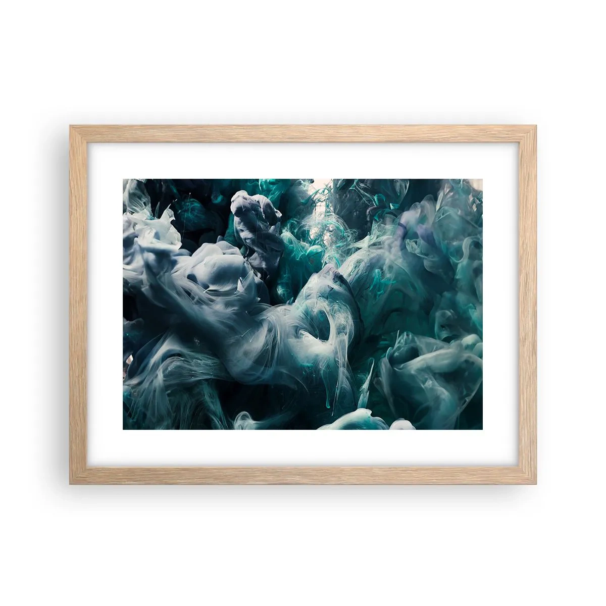 Poster in cornice rovere chiaro - Il movimento dei colori - 40x30 cm