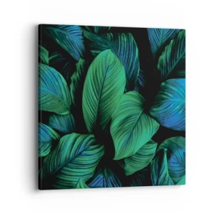 Quadro su tela - Stampe su Tela - Nella folla verde - 40x40 cm