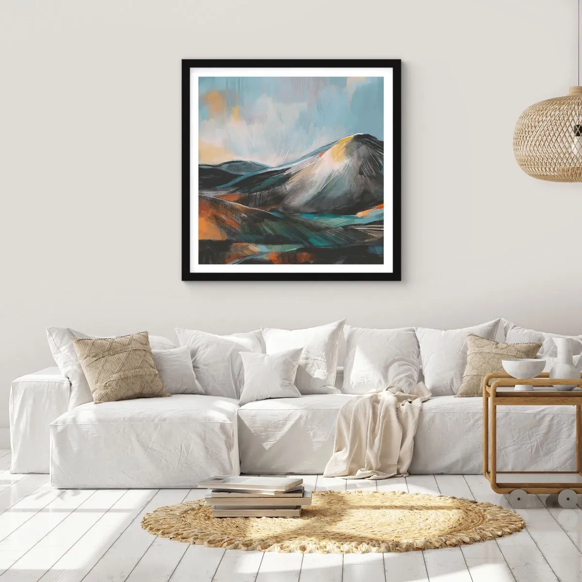 Poster in cornice nera - Aspri e belli - 40x40 cm