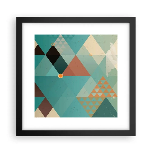 Poster in cornice nera - Unità della molteplicità, molteplicità dell'unità - 30x30 cm
