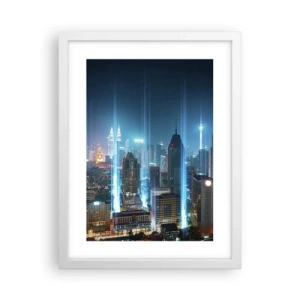 Poster in cornice bianca - Da Berlino al cielo - 30x40 cm