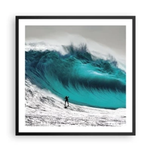 Poster in cornice nera - Sfida accettata - 60x60 cm