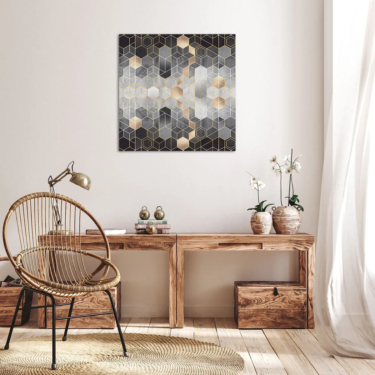 Quadro su tela - Stampe su Tela - Composizione di diamante - 40x40 cm